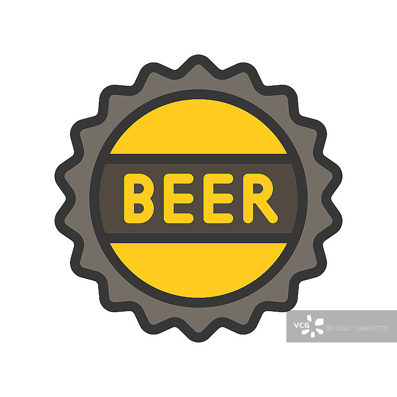 圣帕特里克节啤酒瓶盖图片素材