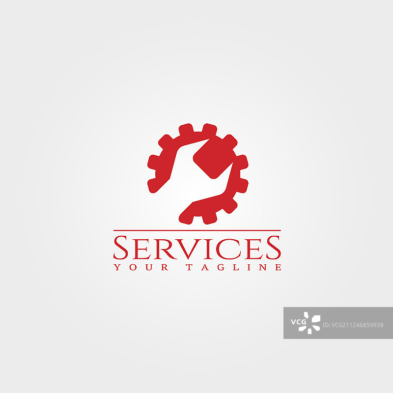 服务标识模板齿轮技术图片素材
