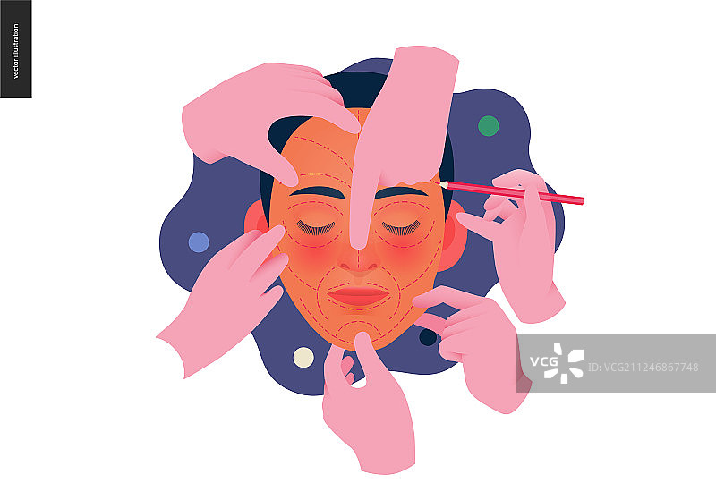 医疗保险模板-美容整形图片素材