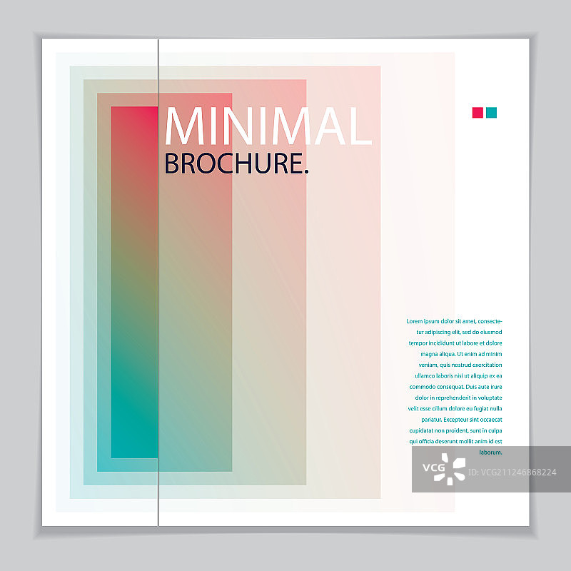 简约宣传单小册子年度报告封面图片素材