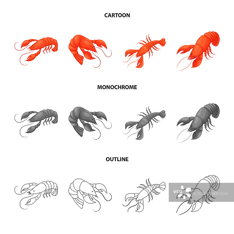 开胃菜和海洋标志设计图片素材