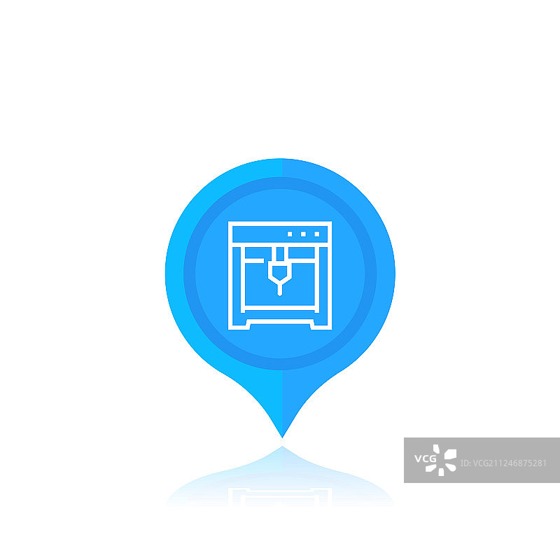 数控铣床线性图标图片素材