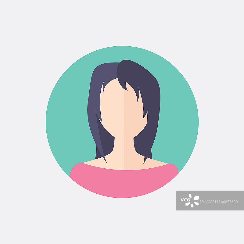 女人头像设计图片素材
