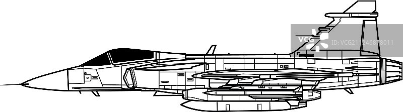 萨博JAS 39 Gripen战斗机图片素材