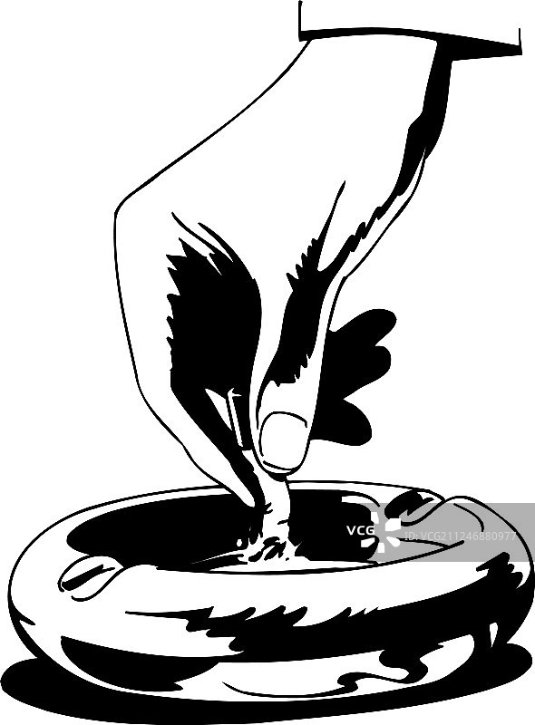 手灭烟图片素材