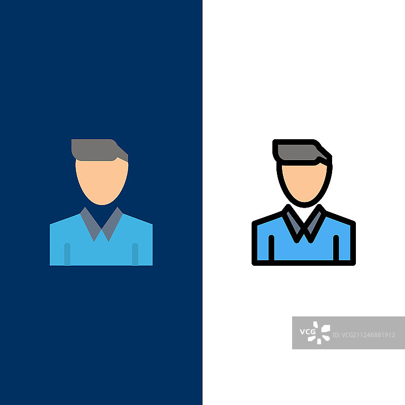 账户头像扁平图标图片素材