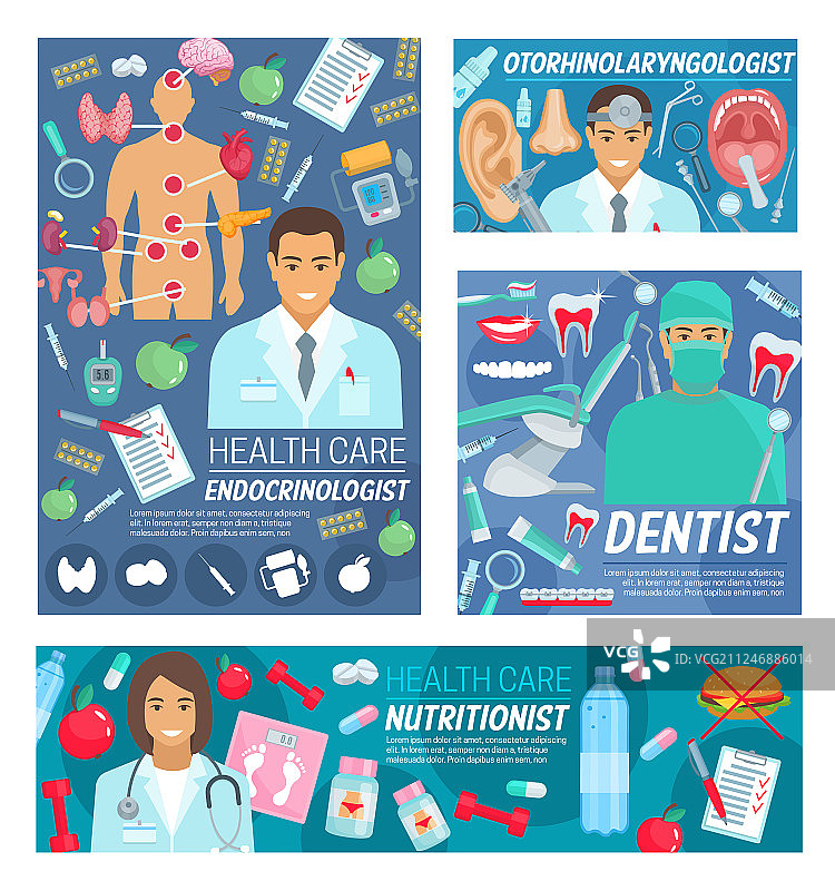 医疗诊所服务医院医生团队图片素材