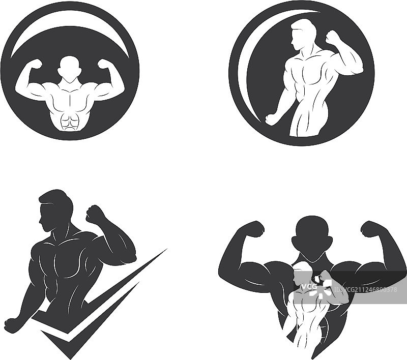 健身图标Logo模板图片素材