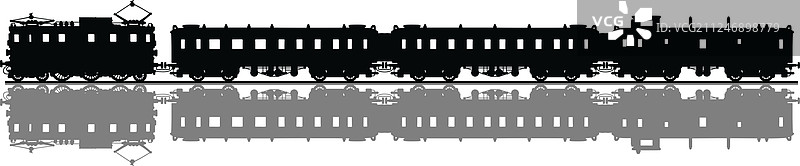 经典电力火车图片素材