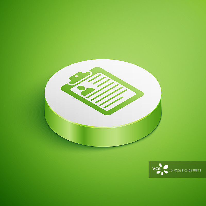 2.5D带简历图标的剪贴板图片素材