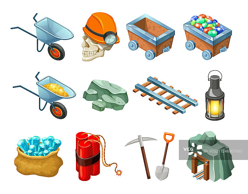 矿业游戏2.5D元素合集图片素材