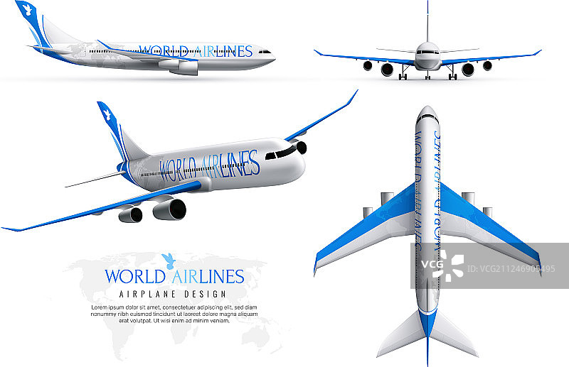 逼真的飞机模型图片素材
