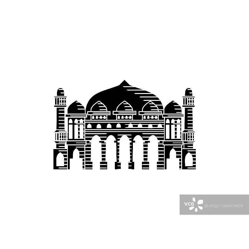 清真寺图标设计模板图片素材