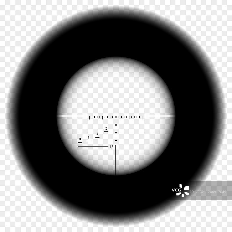 狙击步枪瞄准镜视角图片素材