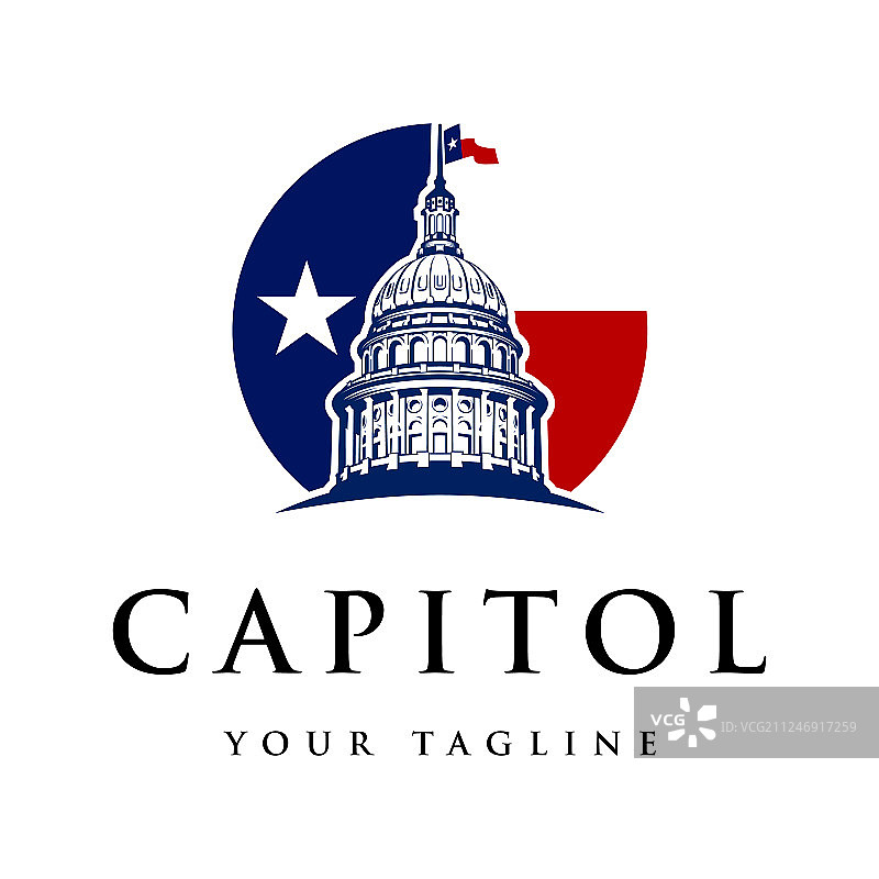 国会大厦Logo设计图片素材