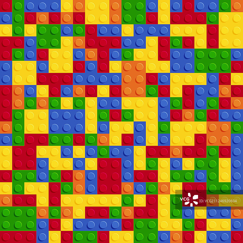 彩色塑料积木板无缝拼接图片素材