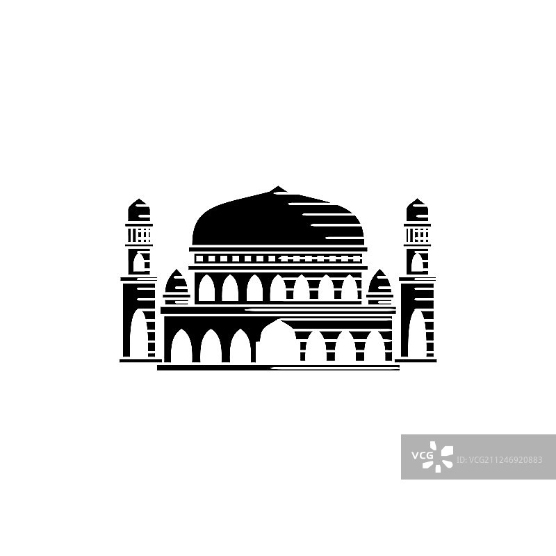 清真寺图标设计模板图片素材