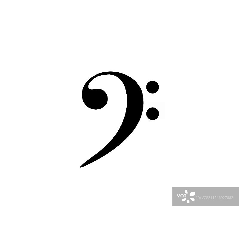 低音谱号图片素材