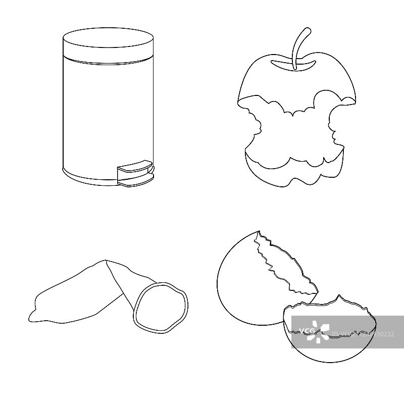垃圾与生态标志设计图片素材