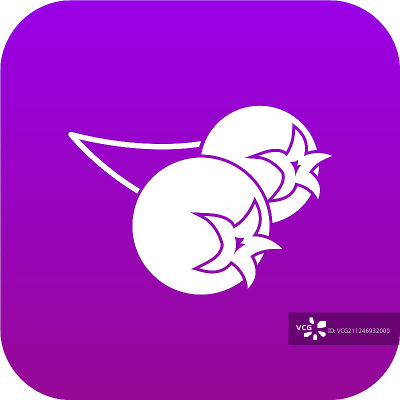 野樱莓图标紫色数码设计图片素材