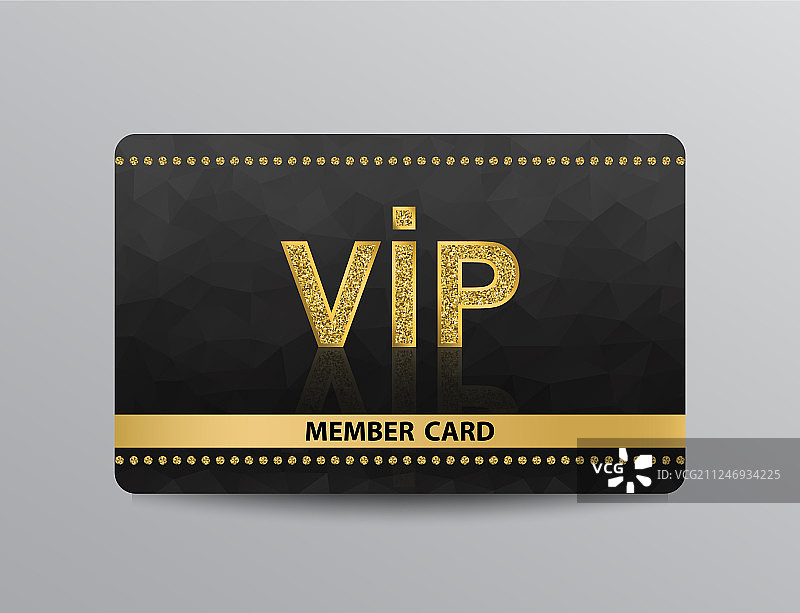 金色铆钉VIP卡图片素材