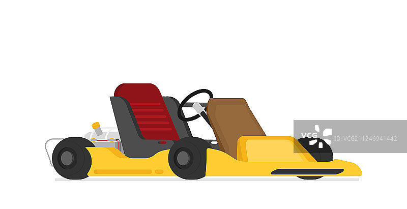 扁平风格卡丁车赛图片素材