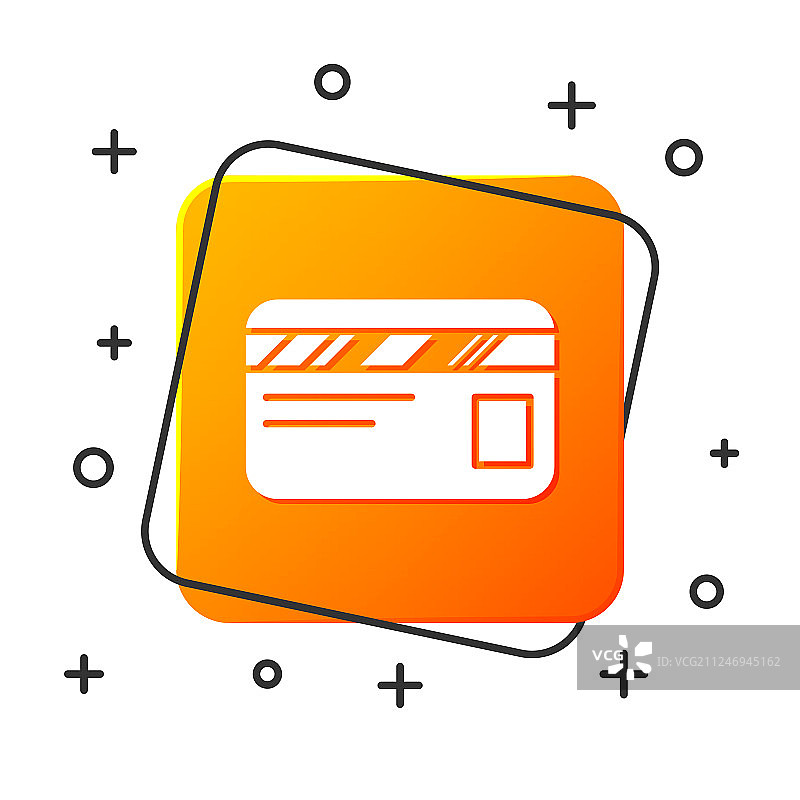 白色背景上的白色信用卡图标图片素材