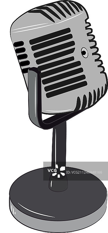 用于音乐录制或着色的麦克风图片素材