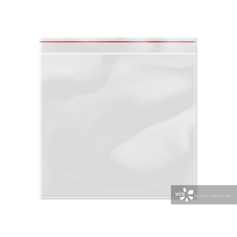 空白3D模型塑料拉链袋图片素材