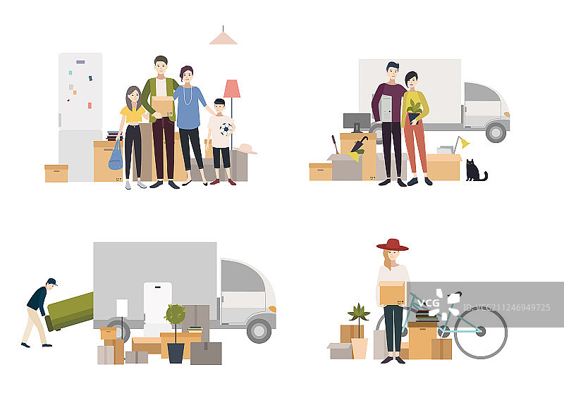 人们搬新家图片素材