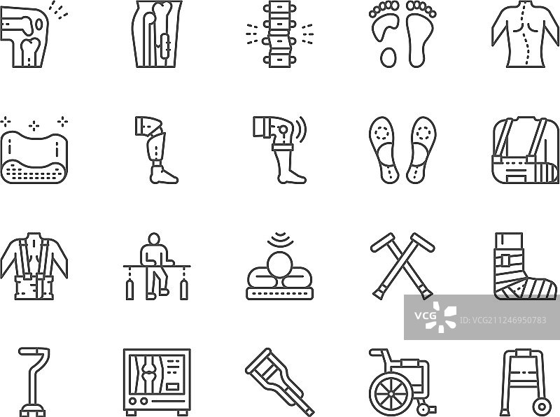 医疗康复和骨科系列图片素材