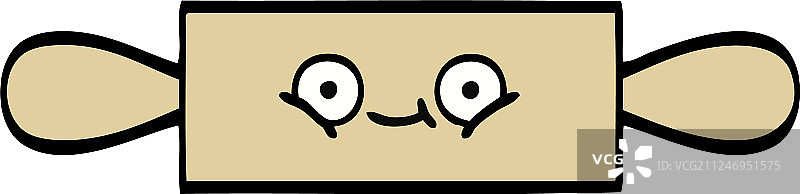 可爱卡通擀面杖图片素材