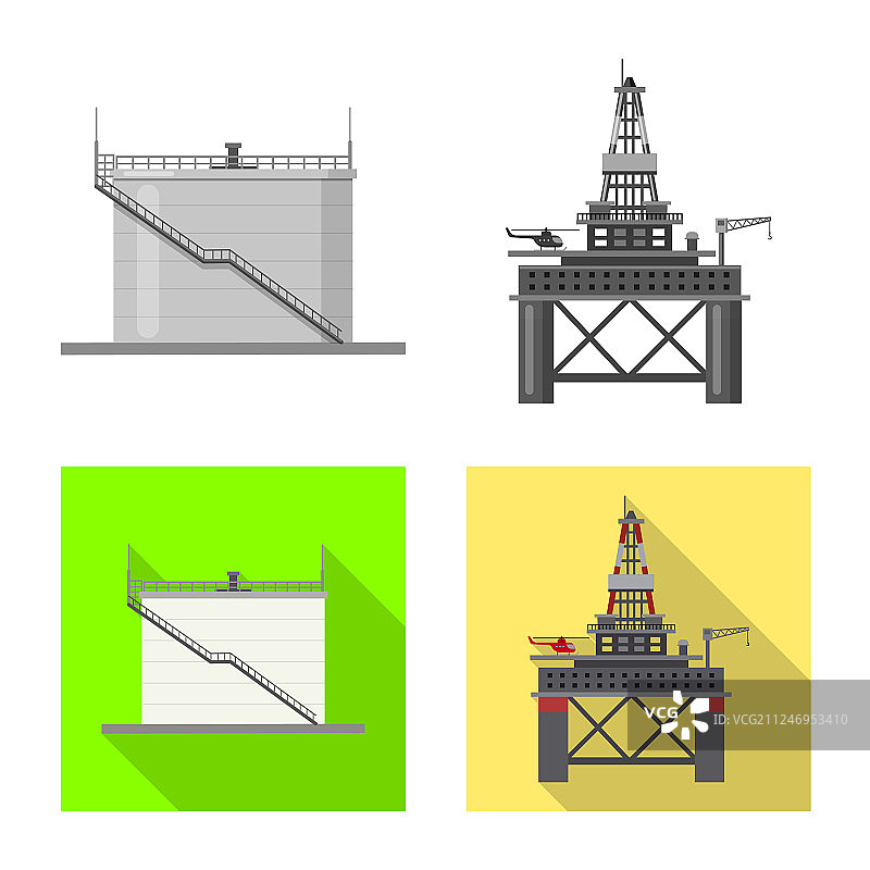 石油和天然气符号集合图片素材