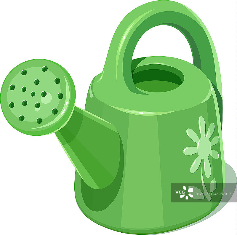 花园洒水壶图片素材