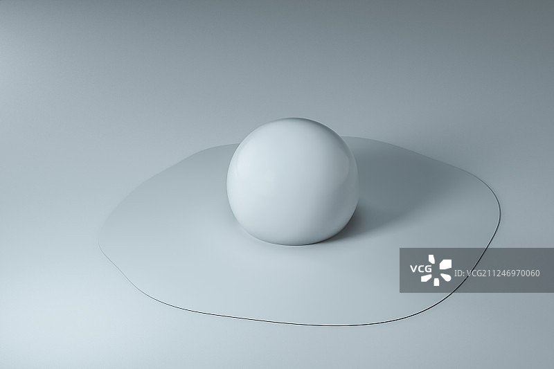 三维渲染，融化的球体图片素材