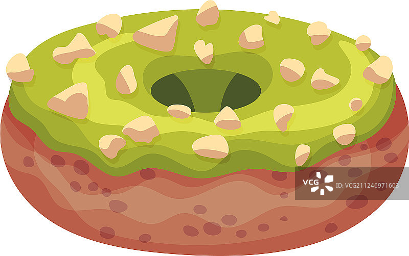 带糖霜的棕色甜甜圈图片素材