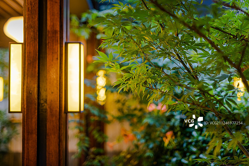 中式园林庭院图片素材