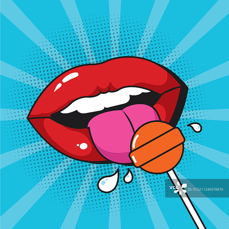 波普艺术彩色卡通图片素材