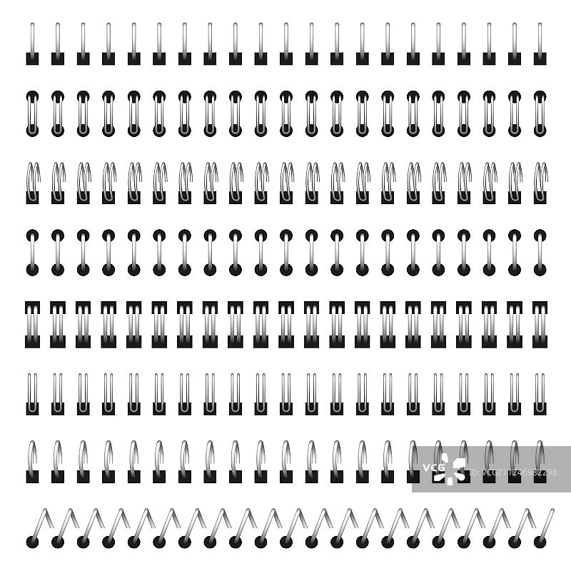 笔记本螺旋钢环装订图片素材