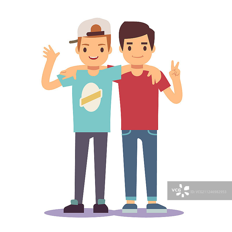 两个成年男性好朋友的友谊图片素材