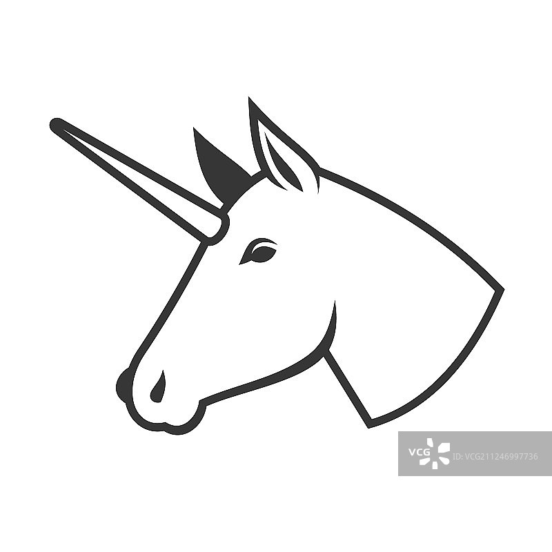 独角兽头像图标标志图片素材