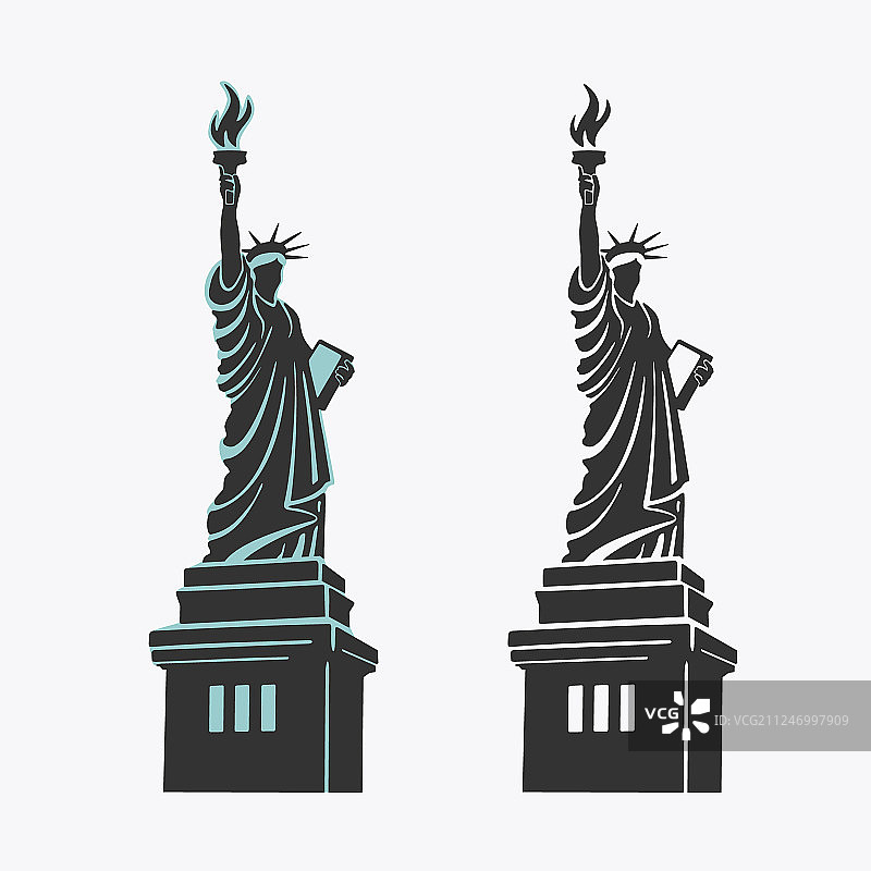 纽约自由女神像标志图片素材