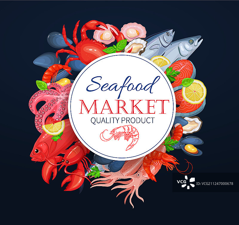 螃蟹海鲜宣传海报图片素材