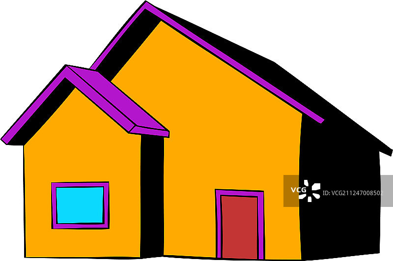 卡通小屋图标图片素材