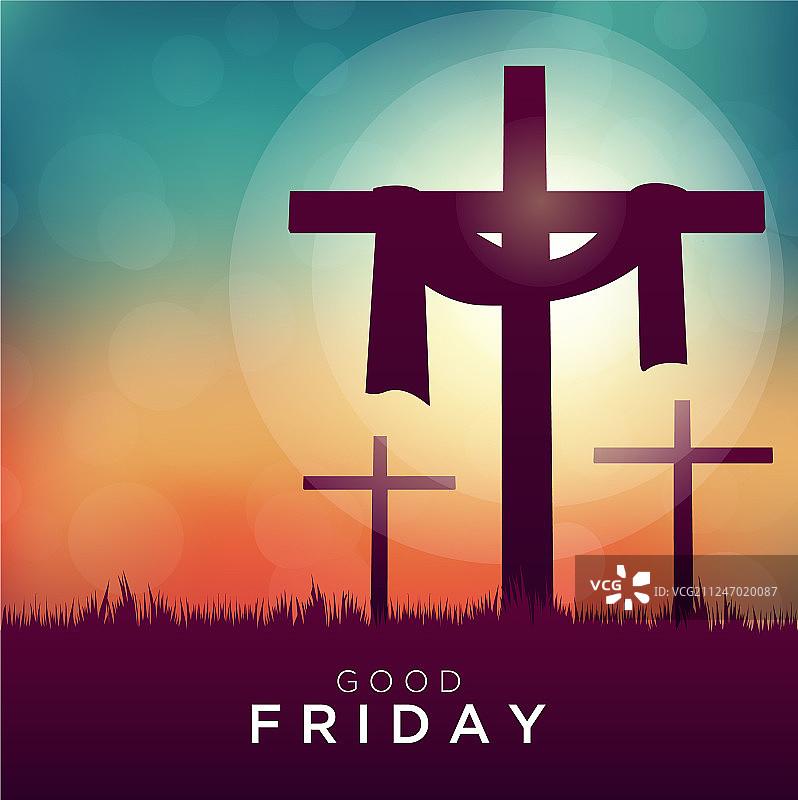 基督教耶稣受难日与十字架图片素材