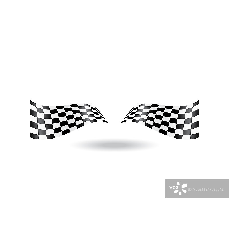 方格旗比赛图标简约设计图片素材