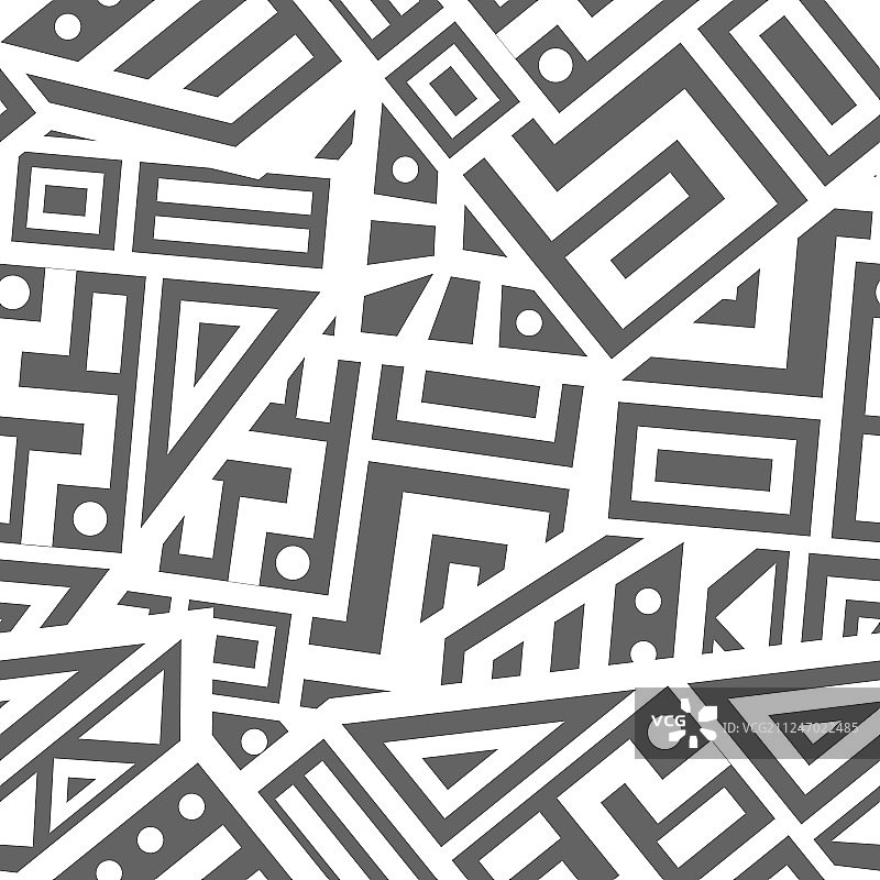 阿兹特克无缝图案图片素材