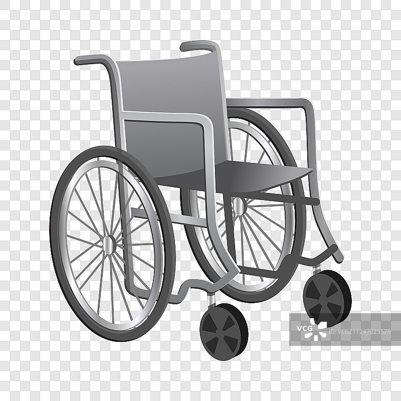 轮椅图标卡通风格图片素材
