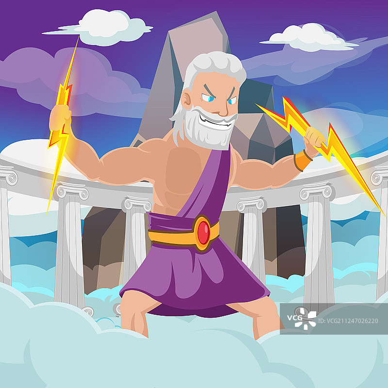 希腊神话雷霆图片素材