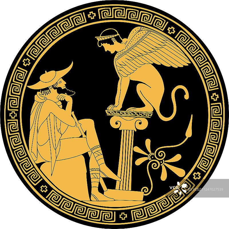 希腊绘画图片素材